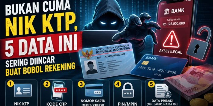 Bukan Cuma NIK KTP, 5 Data Ini Sering Diincar buat Bobol Rekening